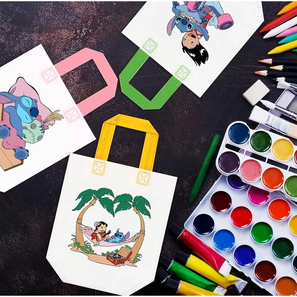 New Lilo And Stitch Coloring Goodie Bags Party Favor Bags Reusable 12 Bags